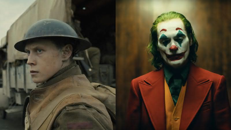 Cenas dos filmes 1917 e Coringa - Divulgação