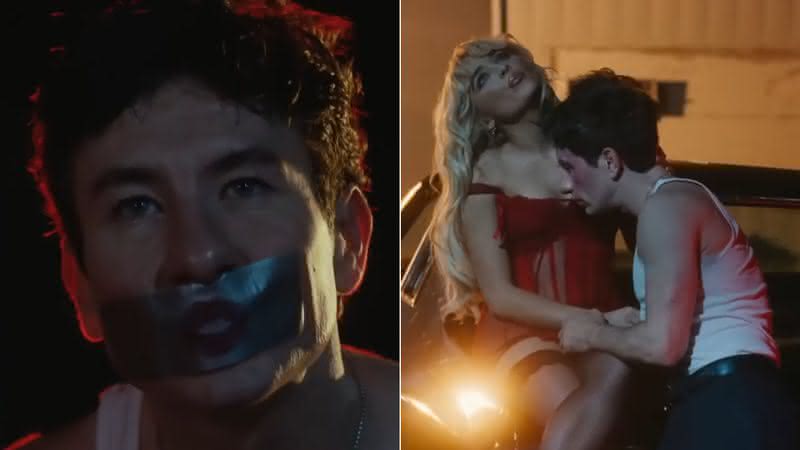 Barry Keoghan e Sabrina Carpenter no clipe de "Please Please Please" - Reprodução/YouTube