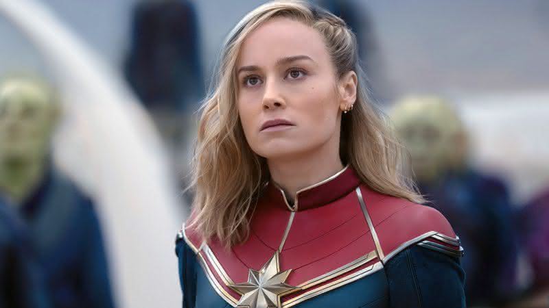 Brie Larson em "As Marvels" - Divulgação/Marvel Studios