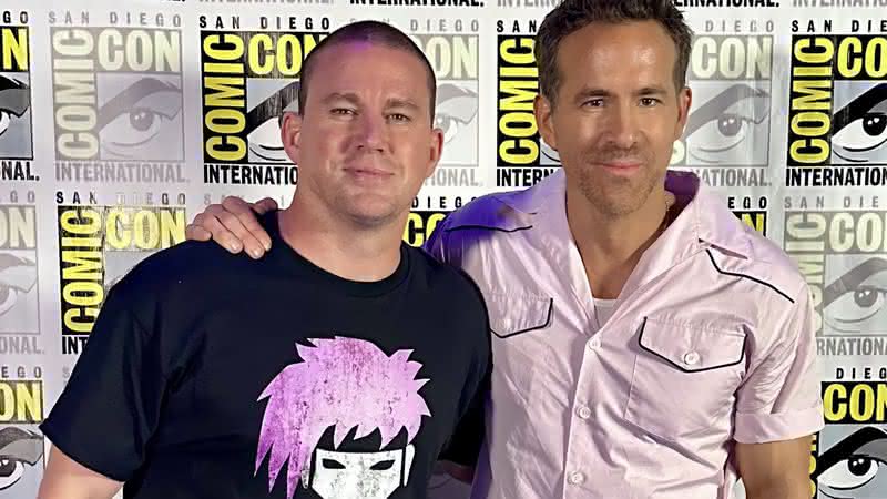 Channing Tatum e Ryan Reynolds na San Diego Comic-Con - Reprodução/X