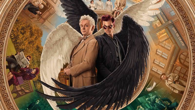 Michael Sheen e David Tennant em "Good Omens" - Divulgação/Prime Video