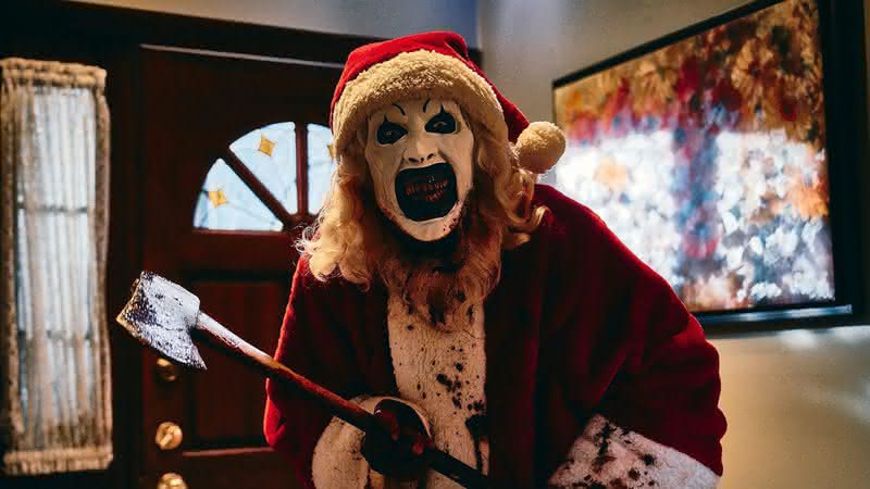 Terrifier 3 consolida Art, o Palhaço como ícone do slasher em terror natalino brutal - Divulgação/Cineverse Corp.