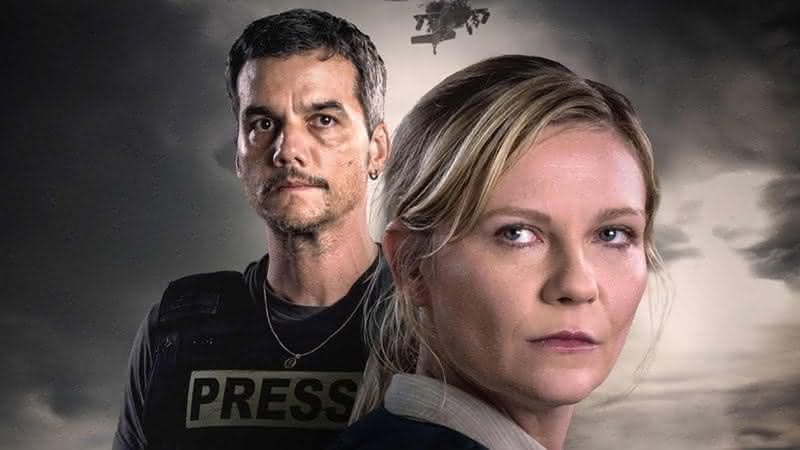 Wagner Moura e Kirsten Dunst em Guerra Civil - Foto: Divulgação/A24