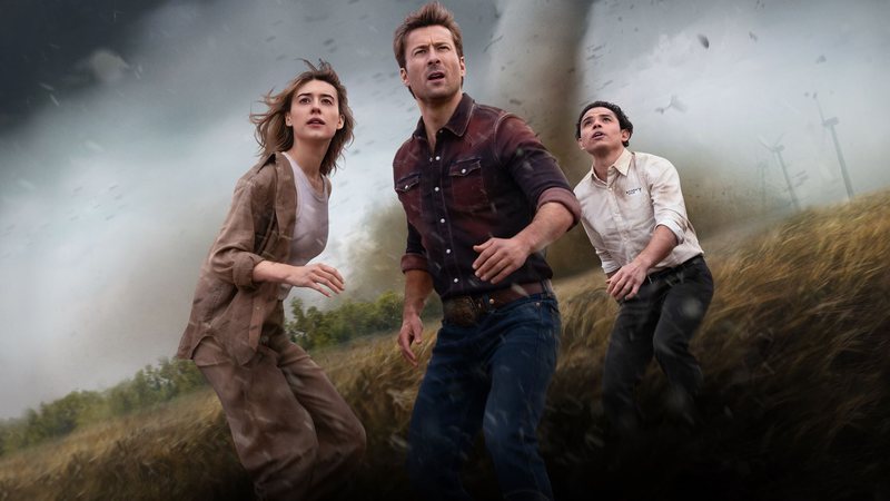 Twisters, com Glen Powell e Daisy Edgar-Jones, ganha data na Max - Divulgação/Universal Pictures