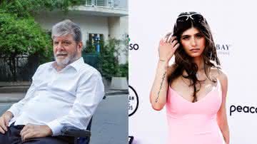 Marcelo Rubens Paiva agradece elogios de Mia Khalifa a Ainda Estou Aqui - Reprodução/Instagram/Greg Doherty/Getty Images