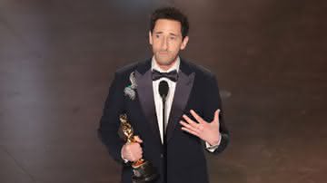 Adrien Brody, vencedor do Oscar de Melhor Ator por O Brutalista, teve o discurso mais longo da história - Myung J. Chun / Los Angeles Times via Getty Images