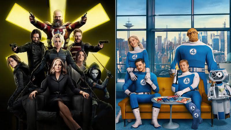 Pôsteres de Quarteto Fantástico: Primeiros Passos e Thunderbolts* - Divulgação/Netflix