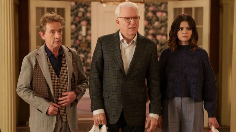Steve Martin, Martin Short e Selena Gomez são os protagonistas de "Only Murders in the Building" - Divulgação/Star+