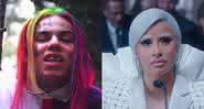 Os rappers 6ix9ine e Cardi B - Reprodução/YouTube