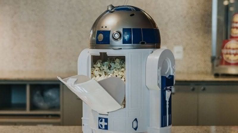 Um dos itens comercializados é balde de pipoca do R2-D2 - Divulgação/Cinemark