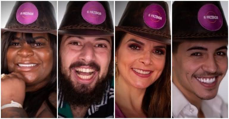 Jojo Todynho, Lucas Cartolouco, Luiza Ambiel e Biel foram indicados à quarta Roça - Divulgação/Record TV