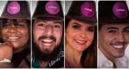 Jojo Todynho, Lucas Cartolouco, Luiza Ambiel e Biel foram indicados à quarta Roça - Divulgação/Record TV