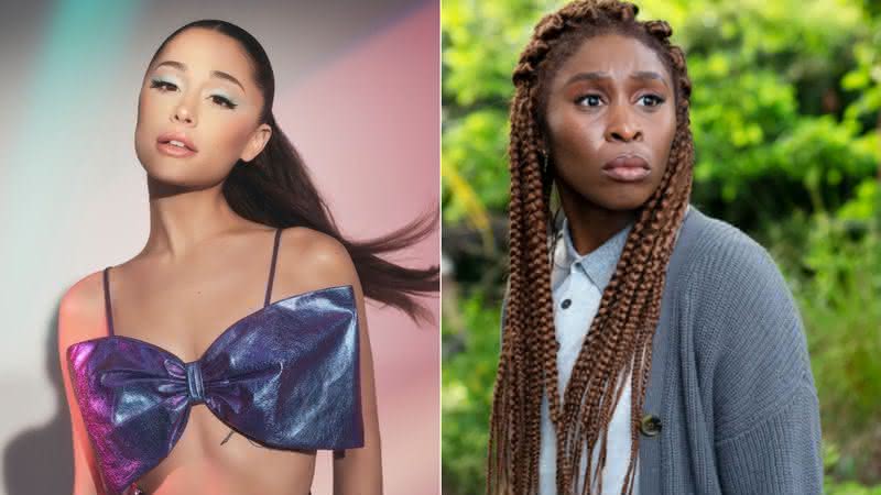 Ariana Grande e Cynthia Erivo vão interpretar Glinda e Elphaba, respectivamente - Divulgação/R.E.M Beauty/Bob Mahoney