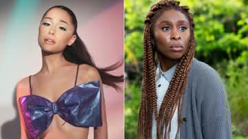 Ariana Grande e Cynthia Erivo vão interpretar Glinda e Elphaba, respectivamente - Divulgação/R.E.M Beauty/Bob Mahoney