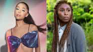 Ariana Grande e Cynthia Erivo vão interpretar Glinda e Elphaba, respectivamente - Divulgação/R.E.M Beauty/Bob Mahoney