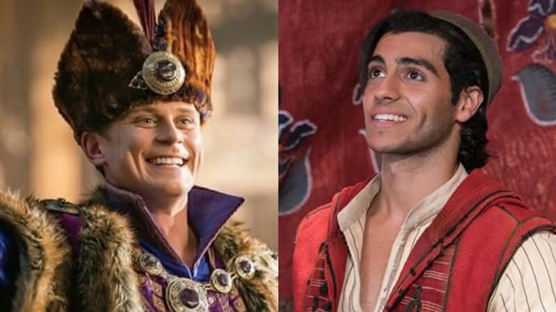 Billy Magnussen e Mena Massoud no filme Aladdin - Disney