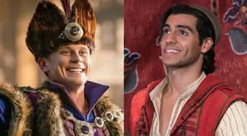 Billy Magnussen e Mena Massoud no filme Aladdin - Disney