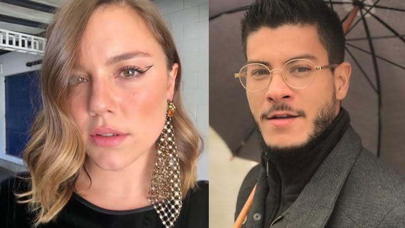 Alice Wegmann e Arthur Aguiar em fotos publicadas nas redes - Instagram