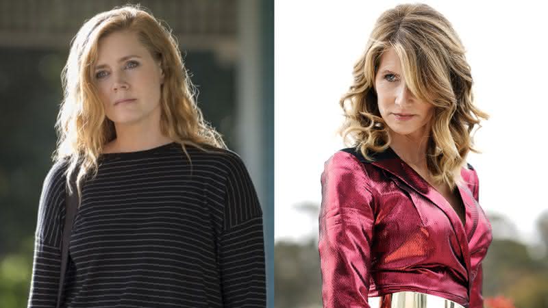 Amy Adams e Laura Dern em produções do canal pago - HBO