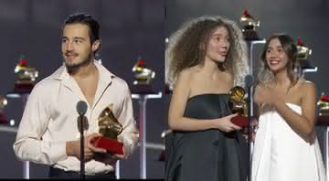 Tiago Iorc e Anavitória no palco Grammy Latino 2019 - Facebook