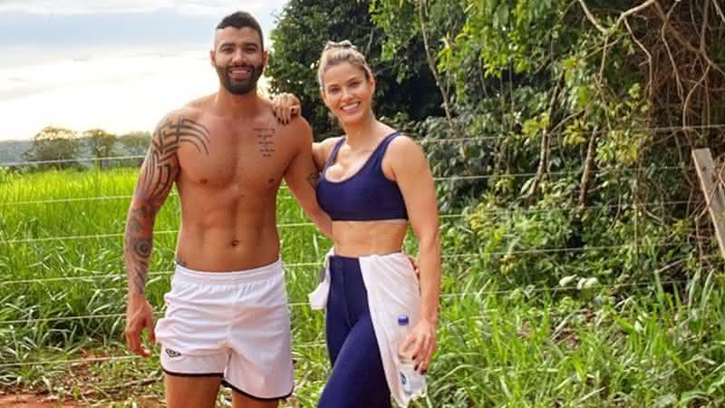 Gusttavo Lima e Andressa em publicação nas redes sociais - Reprodução/Instagram