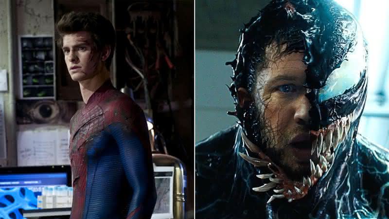 Andrew Garfield adoraria enfrentar o Venom, de Tom Hardy, em "Homem-Aranha" - Divulgação/Sony Pictures