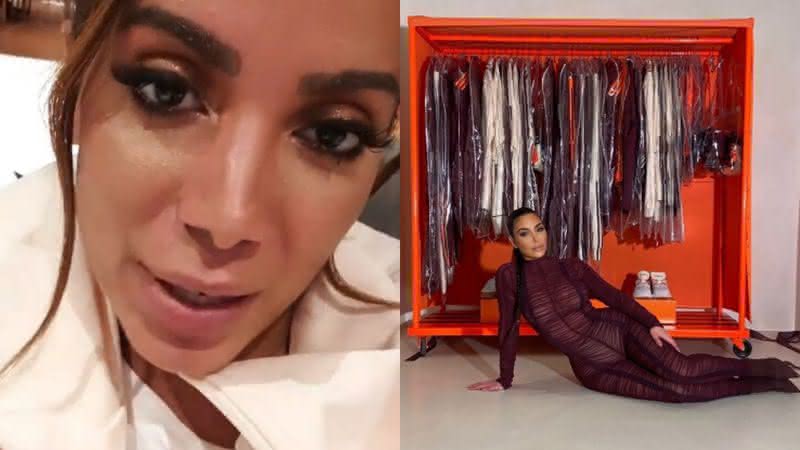 Anitta e Kim Kardashian compartilharam os recebidos no Instagram - Reprodução/Instagram