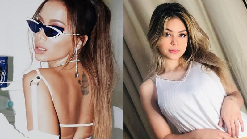 Anitta e Melody estiveram juntas em transmissão ao vivo no Instagram - Reprodução/Instagram