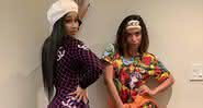 Anitta e Cardi B em publicação nas redes sociais - Reprodução/Instagram