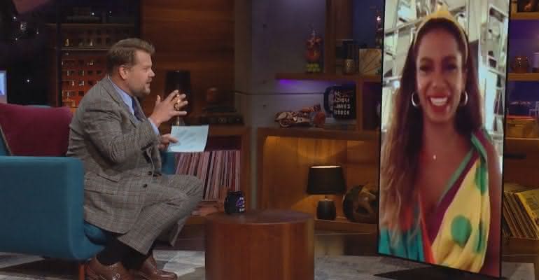 Anitta participou do programa The Late Late Show with James Corden na última quinta-feira (20) - Transmissão/The Late Late Show/20-08-2020