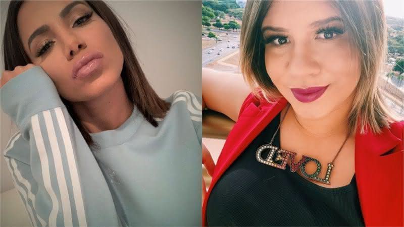 Marília Mendonça e Anitta - Reprodução/Instagram