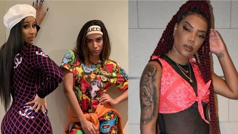 Cardi B, Anitta e Ludmilla - Instagram