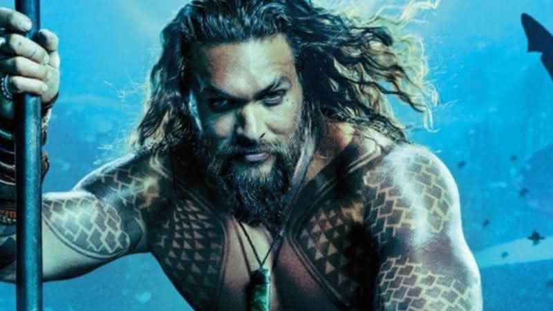 Jason Momoa como protagonista de Aquaman - Divulgação/Warner Bros.