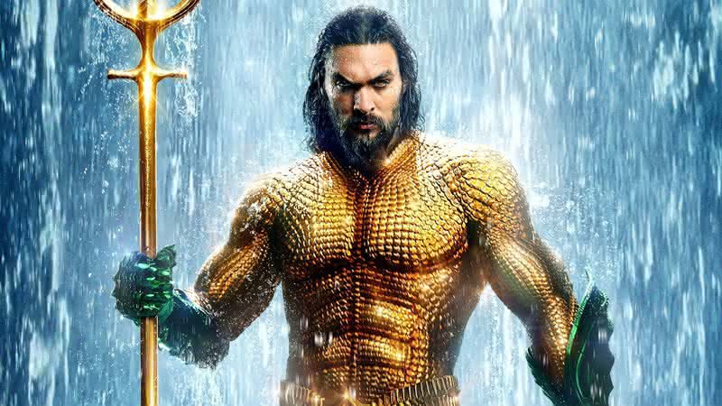 Jason Momoa como Aquaman no filme live-action do herói - Divulgação