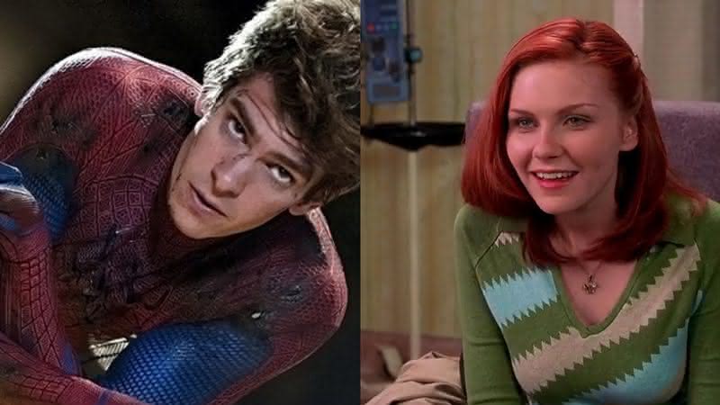 Andrew e Kirsten em filmes do "Homem-Aranha" - Divulgação/Sony