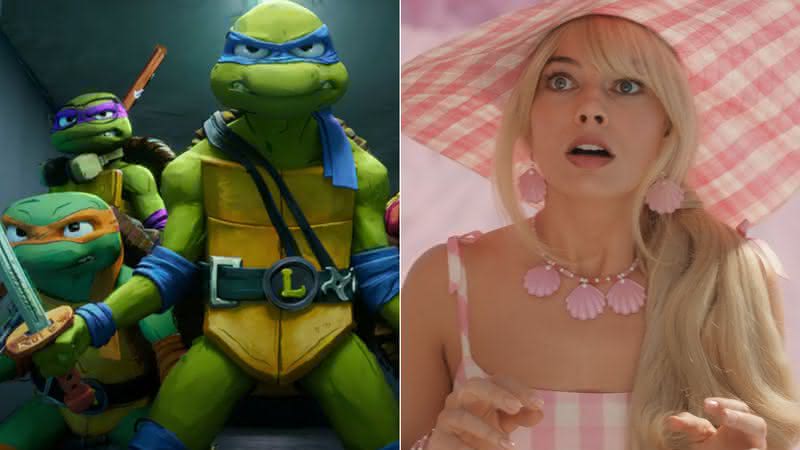 Leonardo, Donatello, Raphael e Michelangelo debocham de Barbie em nova prévia de "As Tartarugas Ninja: Caos Mutante" - Divulgação/Netflix