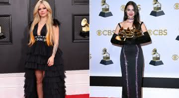 Avril Lavigne grávida? Olivia Rodrigo pode ter revelado segredo no Grammy 2022 - Divulgação/Getty Images: Photo by Amy Sussman/Photo by Mindy Small