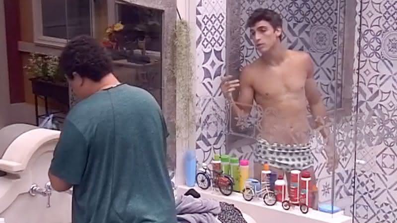 Felipe Prior na casa do BBB20 - Globoplay