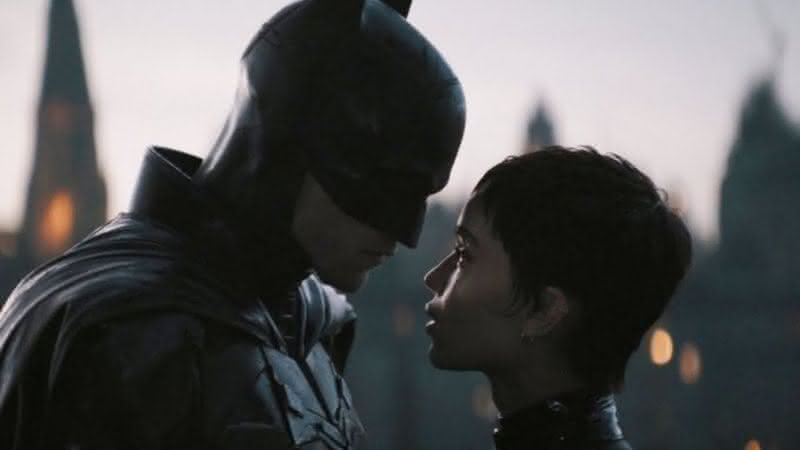 Robert Pattinson e Zoë Kravitz vivem Bruce Wayne e Selina Kyle em "Batman" - Divulgação/Warner Bros.