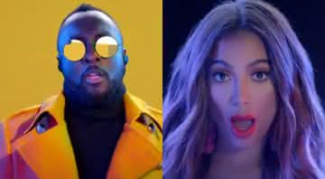 will.i.am e Anitta em cena do clipe - Reprodução/Twitter