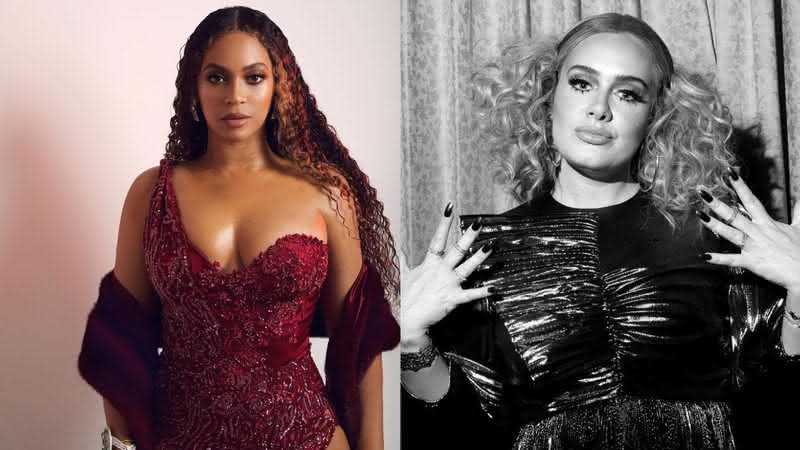 Beyoncé e Adele - Reprodução/Instagram