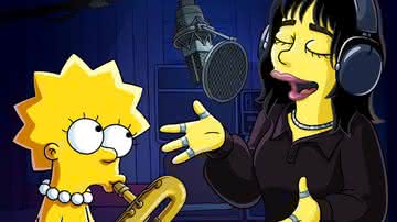 Versão animada de Billie Eilish em "Os Simpsons" - Divulgação/Disney+