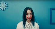 Billie Eilish no clipe do single "bad guy" - Reprodução/YouTube