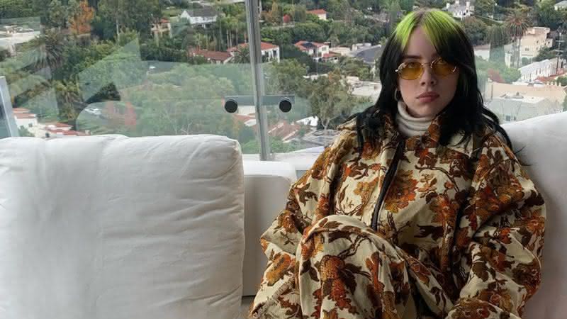 Billie Eilish em publicação nas redes sociais - Instagram