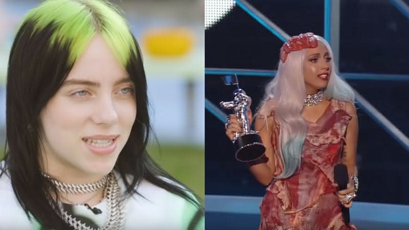 Billie Eilish causa polêmica ao falar sobre o vestido de Lady Gaga - YouTube