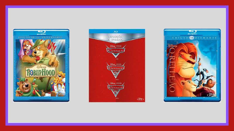 Capas dos filmes em Blu-ray disponíveis na Amazon - Reprodução/Amazon