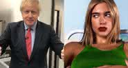 Boris Johnson foi eleito como primeiro-ministro e Dua Lipa lamentou resultado - Reprodução/Instagram