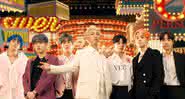 O grupo BTS no clipe de Boy With Luv. Crédito: Reprodução/YouTube