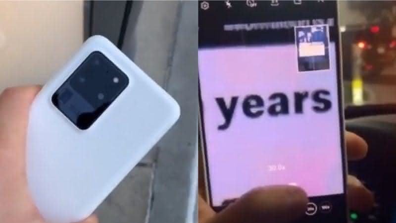 Imgens da câmera do modelo Samsung S20 viralizou no Twitter - Twitter