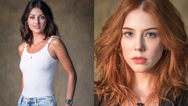 Camila (Anajú Dorigon) e Valéria (Bia Arantes), da novela Órfãos da Terra - Globo/Paulo Belote